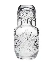 Godinger Bedside Night Carafe - Cup and Bottle to Keep Next To Your Bed for a...