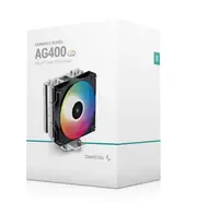 DEEPCOOL AG400 LED CPU Cooler 4 Heat Pipes,120mm PWM Fan Intel LGA1700/1200/1151/1150/1155 AMD AM5/AM4