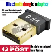 Mini Wireless Bluetooth V5.0 USB Dongle Adaptor For PC Desktop Computer Au