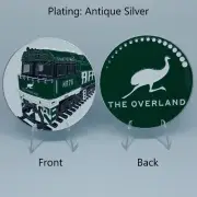 The Overland 3 inch Antique Silver Coin National Rail Journey Beyond