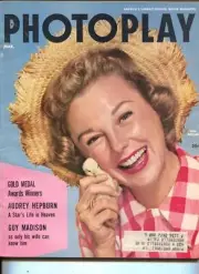 MAG: Photoplay-June Allyson-Audrey Hepburn-Guy Madison-Danny Kaye-Mar-1955