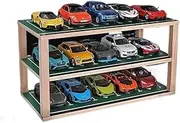Car Garage Protective Organizer Scene Parking lot/car Model Display Rack Underground Garage Scene Alloy Toy car Collection Storage Box Simulation Parking lot Mode(Three Floors)