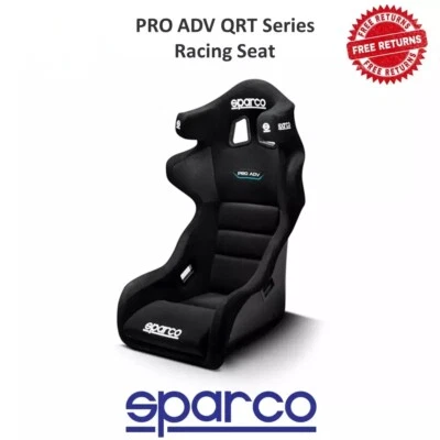 Sparco PRO ADV QRT Black Racing Seat Non-Slip Fabric Medium/Large #008017RNR
