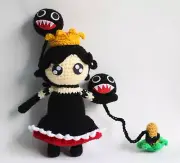 Chompette Crochet Doll Plush Chibi Character Inspired Plushie Amigurumi Stuffed