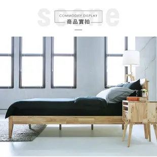 【obis】Woody北歐實木5尺雙人床架 (適用150cm×186cm床墊) 實木床架 (5折)