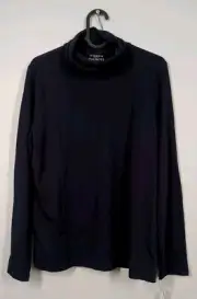 talbot sunbeam Navy Blue Turtleneck Top Size M BNWT Long Sleeve Cotton Blend
