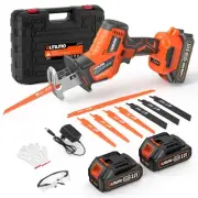 Cordless Reciprocating Saw With 8 Blades – Brushless Motor, Variable Speed 0‑...