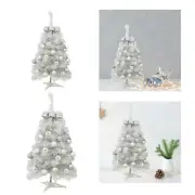 Small Xmas Artificial Tree Xmas Mini Artificial Tree Silver White Xmas