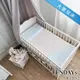 TENDAYS 有機棉可水洗透氣嬰兒床(大單 和風藍 0-4歲 可水洗記憶床)