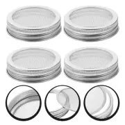 4 Pcs Jar Grow Cover Sprouts Growing Kit Mason Jars Broccoli