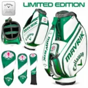 NEW! Callaway Golf MAVRIK 10.5" Staff Tour Bag - Masters Edition - Green Wht