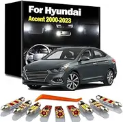 Car LED Interior Map Dome Trunk Light Kit, For Hyundai Accent 2000-2018 2019 2020 2021 2022 2023 Number Plate Bulb