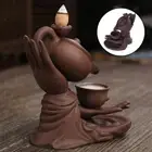 Incense Cone Burner Holder Waterfall Backflow Meditation Room Craftwork