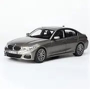 Scale Finished Model Car 1:18 Scale for BMW G20 330i 2019 Alloy Die-cast Metal Simulation Car Replica Model Toy Gift Miniature Replica Car(Titanium)
