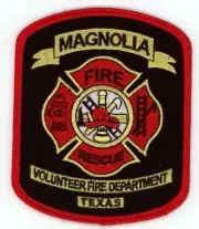 TEXAS TX MAGNOLIA VOLUNTEER FIRE DEPARTMENT SHOULDER PATCH POLICE SHERIFF