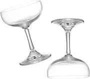 Cabilock Glass Wine Cups Set of 2 Vintage Style Red for Cocktails Parties Gourmet Tasting