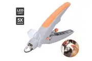 Qttie LED Pet Nail Clipper Grinder Dog Cat Professional Toe Trimmer Grooming