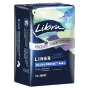 Libra Liner Extra Protect 30 Pack ProSkin Breathable 4x More Absorbent