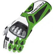 Held Phantom II Motorcycle Gloves, white-green, Size S for Men White Green