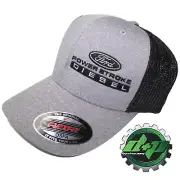 Ford Powerstroke hat ball cap fitted flex fit flexfit stretch diesel OSFA BLACK