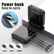 Mini Portable 10000mAh Power Bank USB Pack LED Battery Charger For Mobile Phone