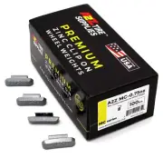 A2Z MC Series Hammer on ZINC Wheel Weights Coated (0.75 oz) Box of 100 pcs