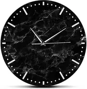 Wall Clock Wall Clocks Silent Non- Outdoor Wall Clock, 12 Inches Modern Decorative Indoor Clocks, for Patios Weatherproof Battery Operated Quartz Movement-Modern Minimalist 3D Flat Design Wall Clock