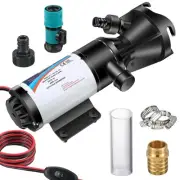 Macerator Pump for RV, 12V Motor Quick Release RV Waste Waste Chopper Pump Po...