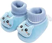 [Generic] Footy Shoes for Girls Winter Children Toddler Shoes Baby Boys and Girls Flat Socks Shoes Elastic Rope Non Slip Warm Comfortable Cute Cartoon Cat Toddler Tennis Shoes Size 11