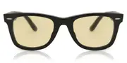 Ray-Ban RB2140F Original Wayfarer Asian Fit 901/R6 Men's Sunglasses Black Size 52