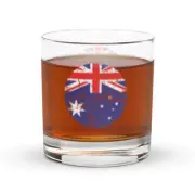 Custom ANZAC Flag Roundel Rocks glass