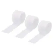 Chiffon Ribbon 1.5" x 10 Yard, Handmade Fringe Ribbon White, Pack of 3
