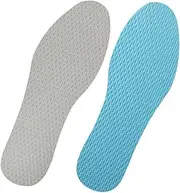 NULYLU 1 Pair Breathable Replaceable Shoe Inserts for Men Women Comfortable Elastic Shoe Pads with Sweat Absorbing Design for Daily Walking Sports Activities Fit Grey
