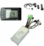 TDR 48V 1000W eBike Controller with LCD Digital Control Panel and Twist Throttle, Aluminum Alloy Construction, Multi-Function Features