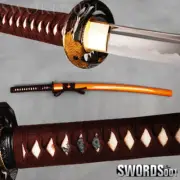 battle ready sharp warrior sword Japanese samurai Katana wavy hamon carbon steel