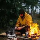 BLACK Outdoor Kerosene Stove Heater Winter Camping Tent Stove Adjustable Fl GS