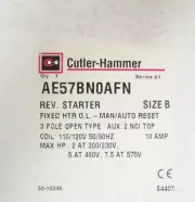 EATON CUTLER HAMMER Size B Reversing Starter 10 AMP 110/120V AE57BN0AFN