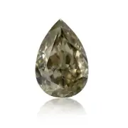0.26 Ct Natural Fancy Color Chameleon Diamond Pear VS1 GIA Certified Jewelry