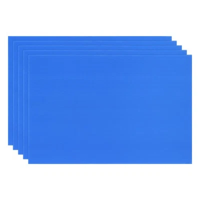 5Pcs 3mm Corrugated Plastic Sheets, 12 x 18 Inch Corrugated Poster Board Blue