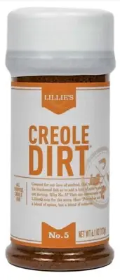 Lillie’s Q - Creole Dirt Rub, Sugar-Based All Purpose Creole Rub - 6.1 oz Shaker
