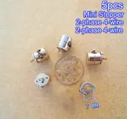 5PCS Miniature 8mm 2-Phase 4-Wire Stepper Stepping Motor Copper Gear DIY Camera