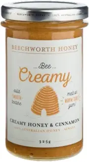 Beechworth Honey Australian Creamed Honey & Cinnamon Jar 325g