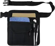 [Generic] Waitress Waist Pouch, Waitress Waist Pouch, Work Waist Pouch, Utility Money Bag - Nurse Storage Bag, Waitress Waist Pouch, Pouch, Black, Se r?f?rer au descriptif, Refer to description