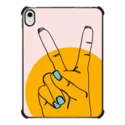 iPad 10.9-inch (10th gen) iPad Impact Case Peace Sign by aLILscribble