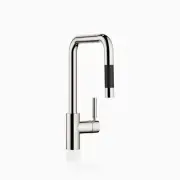 Dornbracht META SQUARE Single-lever mixer Pull-down with spray 33870861-08 Plat