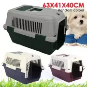 Large Portable Pet Dog Cat Carrier Travel Bag Cage House Safety Lockable Kennel
