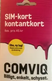 100 sim Cards COMVIQ (Tele2 ) PREPAID SWEDISH SIM CARD