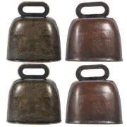 4 Pcs Pet Grazing Bell Metal Cattle Bells Diy Wind Chime Bells