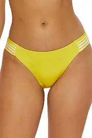 [Trina Turk] Women's Monaco Tab Hipster Bikini Bottom, Cheeky Coverage, Swimwear Separates