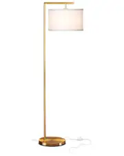 BRIGHTECH Montage Brass LED Modern Floor Lamp